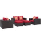 Convene 5 Piece Outdoor Patio Sofa Set By Modway - EEI-2351 | Outdoor Sofas, Loveseats & Sectionals | Modishstore - 20