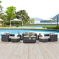 Convene 8 Piece Outdoor Patio Sofa Set By Modway - EEI-2352 | Outdoor Sofas, Loveseats & Sectionals | Modishstore