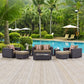 Convene 8 Piece Outdoor Patio Sofa Set By Modway - EEI-2352 | Outdoor Sofas, Loveseats & Sectionals | Modishstore - 8