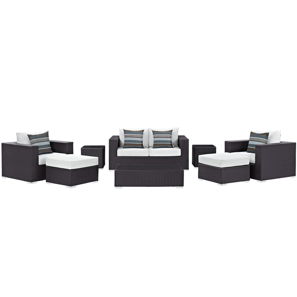 Convene 8 Piece Outdoor Patio Sofa Set By Modway - EEI-2352 | Outdoor Sofas, Loveseats & Sectionals | Modishstore - 37