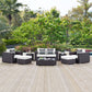 Convene 8 Piece Outdoor Patio Sofa Set By Modway - EEI-2352 | Outdoor Sofas, Loveseats & Sectionals | Modishstore - 36