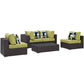 Modway Convene 5 Piece Outdoor Patio Sectional Set - EEI-2356 - EEI-2356 | Outdoor Sofas, Loveseats & Sectionals | Modishstore - 4