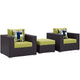 Modway Convene 3 Piece Outdoor Patio Ottoman & Armchair Set - EEI-2363 | Outdoor Sofas, Loveseats & Sectionals | Modishstore-17