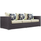 Modway Convene 3 Piece Outdoor Patio Sofa Set | Outdoor Sofas, Loveseats & Sectionals | Modishstore-9