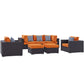 Convene 7 Piece Outdoor Patio Sectional Set By Modway - EEI-2365 | Outdoor Sofas, Loveseats & Sectionals | Modishstore - 14