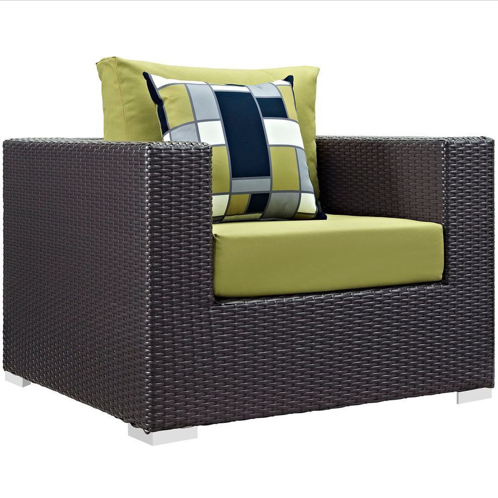 Convene 5 Piece Outdoor Patio Sectional Set By Modway - EEI-2366 | Outdoor Sofas, Loveseats & Sectionals | Modishstore - 21