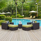 Convene 5 Piece Outdoor Patio Sectional Set By Modway - EEI-2366 | Outdoor Sofas, Loveseats & Sectionals | Modishstore - 19