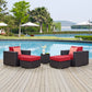 Convene 5 Piece Outdoor Patio Sectional Set By Modway - EEI-2366 | Outdoor Sofas, Loveseats & Sectionals | Modishstore - 25