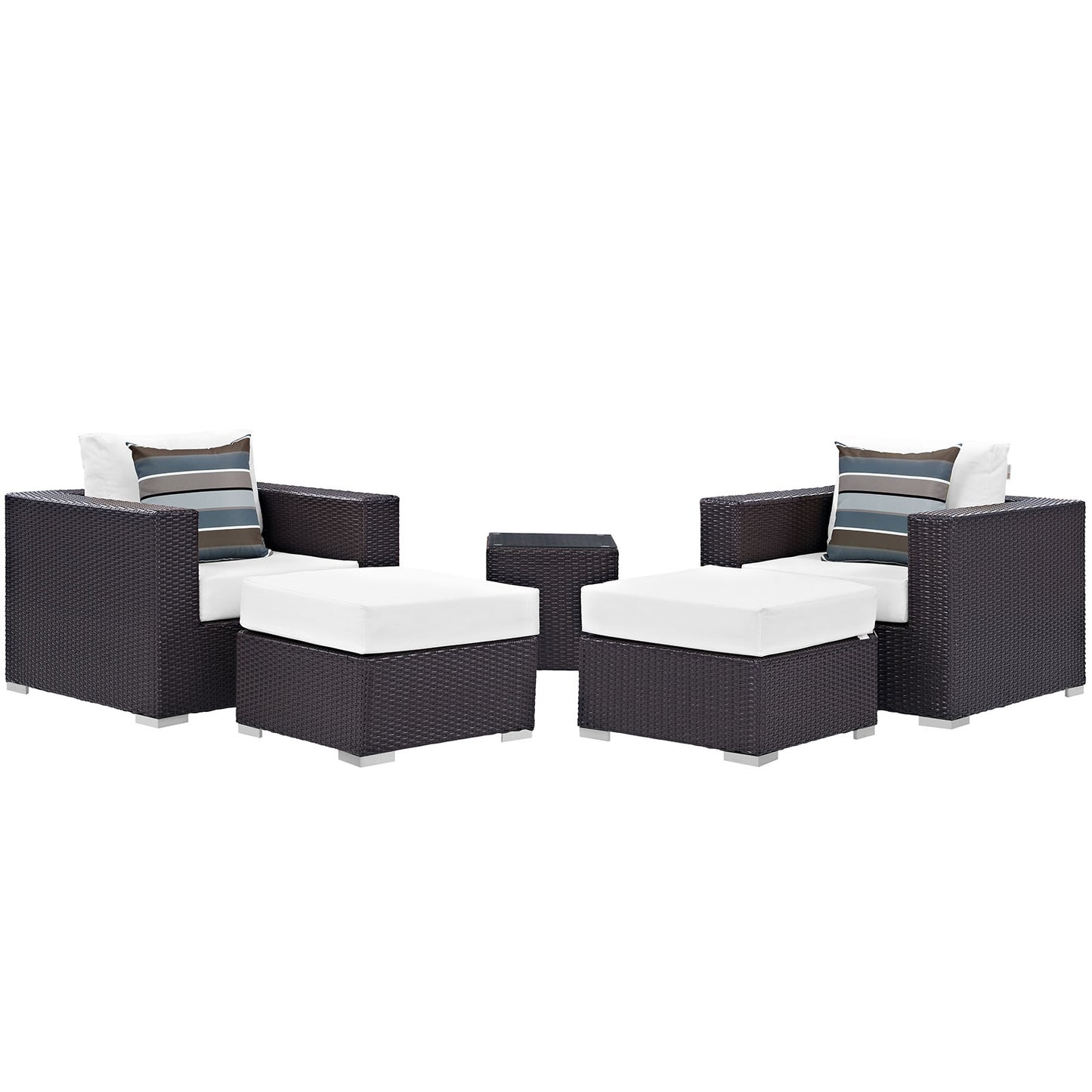 Convene 5 Piece Outdoor Patio Sectional Set By Modway - EEI-2366 | Outdoor Sofas, Loveseats & Sectionals | Modishstore - 38