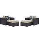 Convene 4 Piece Outdoor Patio Sectional Set By Modway - EEI-2367 | Outdoor Sofas, Loveseats & Sectionals | Modishstore - 2