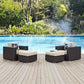 Convene 4 Piece Outdoor Patio Sectional Set By Modway - EEI-2367 | Outdoor Sofas, Loveseats & Sectionals | Modishstore - 1