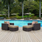 Convene 4 Piece Outdoor Patio Sectional Set By Modway - EEI-2367 | Outdoor Sofas, Loveseats & Sectionals | Modishstore - 6