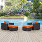 Convene 4 Piece Outdoor Patio Sectional Set By Modway - EEI-2367 | Outdoor Sofas, Loveseats & Sectionals | Modishstore - 11