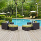 Convene 4 Piece Outdoor Patio Sectional Set By Modway - EEI-2367 | Outdoor Sofas, Loveseats & Sectionals | Modishstore - 16
