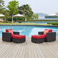 Convene 4 Piece Outdoor Patio Sectional Set By Modway - EEI-2367 | Outdoor Sofas, Loveseats & Sectionals | Modishstore - 21