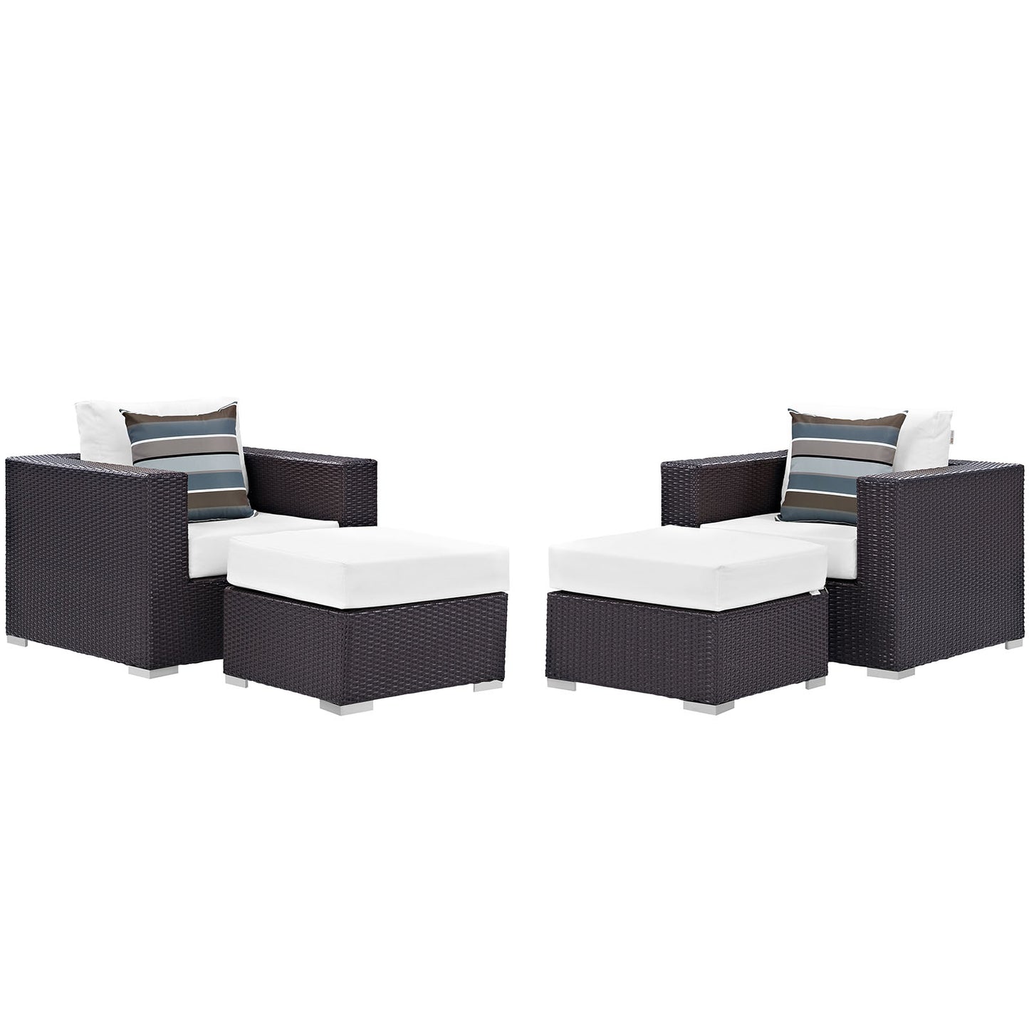 Convene 4 Piece Outdoor Patio Sectional Set By Modway - EEI-2367 | Outdoor Sofas, Loveseats & Sectionals | Modishstore - 32