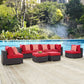 Convene 8 Piece Outdoor Patio Sectional Set By Modway - EEI-2369 | Outdoor Sofas, Loveseats & Sectionals | Modishstore - 16