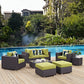 Convene 8 Piece Outdoor Patio Sectional Set By Modway - EEI-2371 | Outdoor Sofas, Loveseats & Sectionals | Modishstore - 25