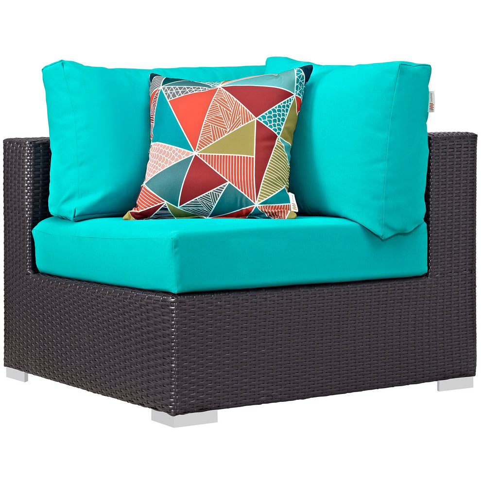 Convene 8 Piece Outdoor Patio Sectional Set By Modway - EEI-2371 | Outdoor Sofas, Loveseats & Sectionals | Modishstore - 43