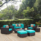 Convene 8 Piece Outdoor Patio Sectional Set By Modway - EEI-2371 | Outdoor Sofas, Loveseats & Sectionals | Modishstore - 41