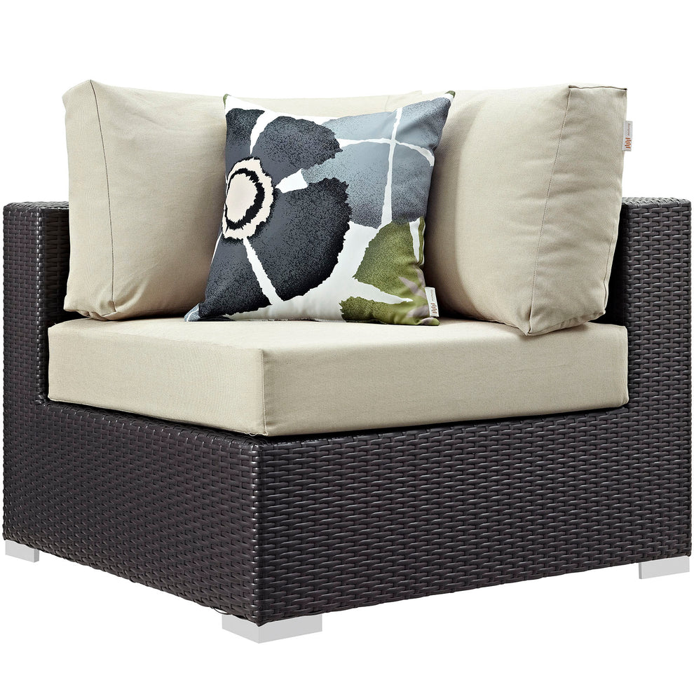 Modway Convene 6 Piece Outdoor Patio Sectional Set - EEI-2372 | Outdoor Sofas, Loveseats & Sectionals | Modishstore - 3