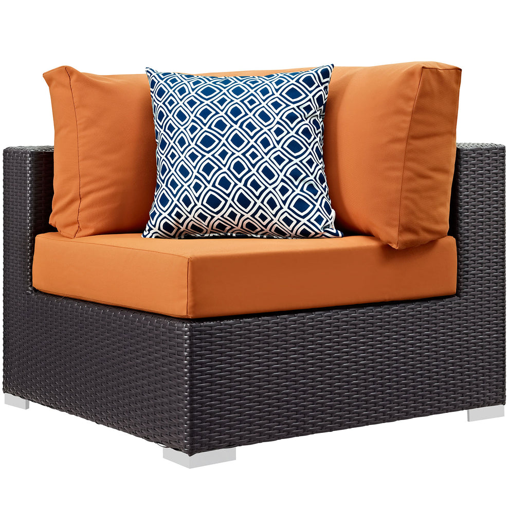 Modway Convene 6 Piece Outdoor Patio Sectional Set - EEI-2372 | Outdoor Sofas, Loveseats & Sectionals | Modishstore - 9
