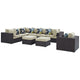 Convene 9 Piece Outdoor Patio Sectional Set By Modway - EEI-2373 | Outdoor Sofas, Loveseats & Sectionals | Modishstore - 2