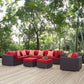 Convene 9 Piece Outdoor Patio Sectional Set By Modway - EEI-2373 | Outdoor Sofas, Loveseats & Sectionals | Modishstore - 19