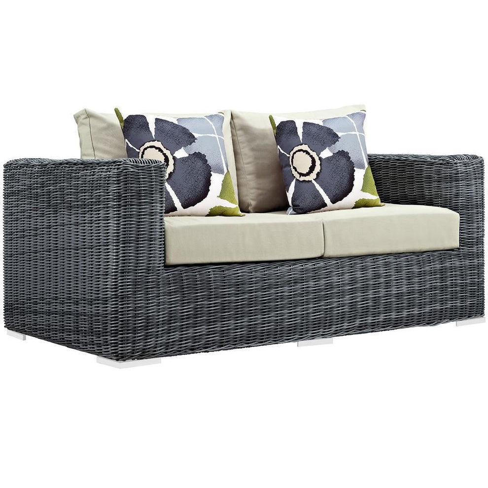 Modway Summon 8 Piece Outdoor Patio Sunbrella Sectional Set - EEI-2389 | Outdoor Sofas, Loveseats & Sectionals | Modishstore - 11