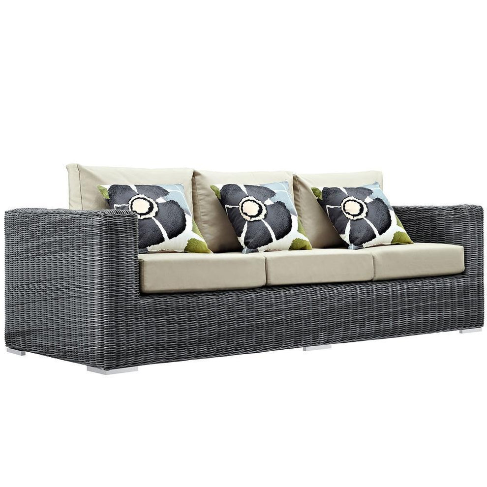 Modway Summon 3 Piece Outdoor Patio Sunbrella Sectional Set - EEI-2397 - EEI-2397 | Outdoor Sofas, Loveseats & Sectionals | Modishstore - 7