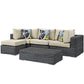 Modway Summon 5 Piece Outdoor Patio Sunbrella Sectional Set - EEI-2398 - EEI-2398 | Outdoor Sofas, Loveseats & Sectionals | Modishstore - 14