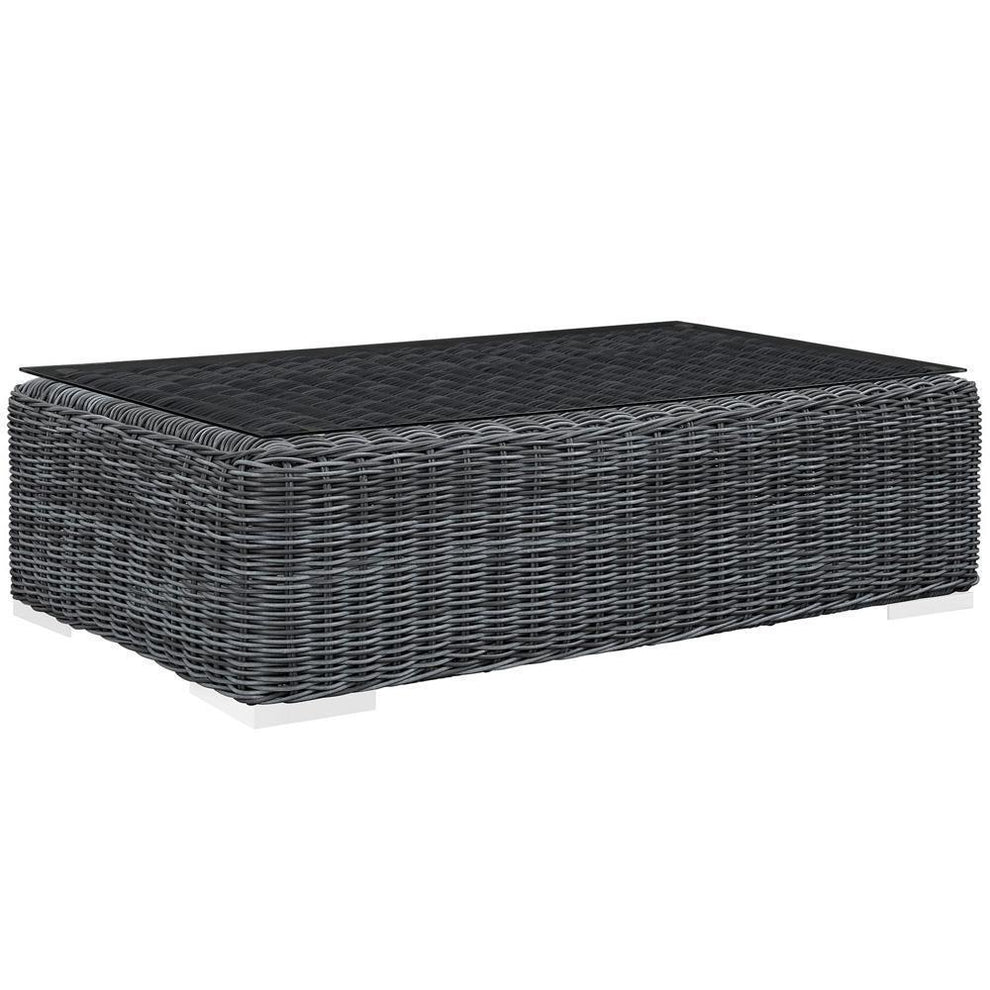 Modway Summon 5 Piece Outdoor Patio Sunbrella Sectional Set - EEI-2398 - EEI-2398 | Outdoor Sofas, Loveseats & Sectionals | Modishstore - 5