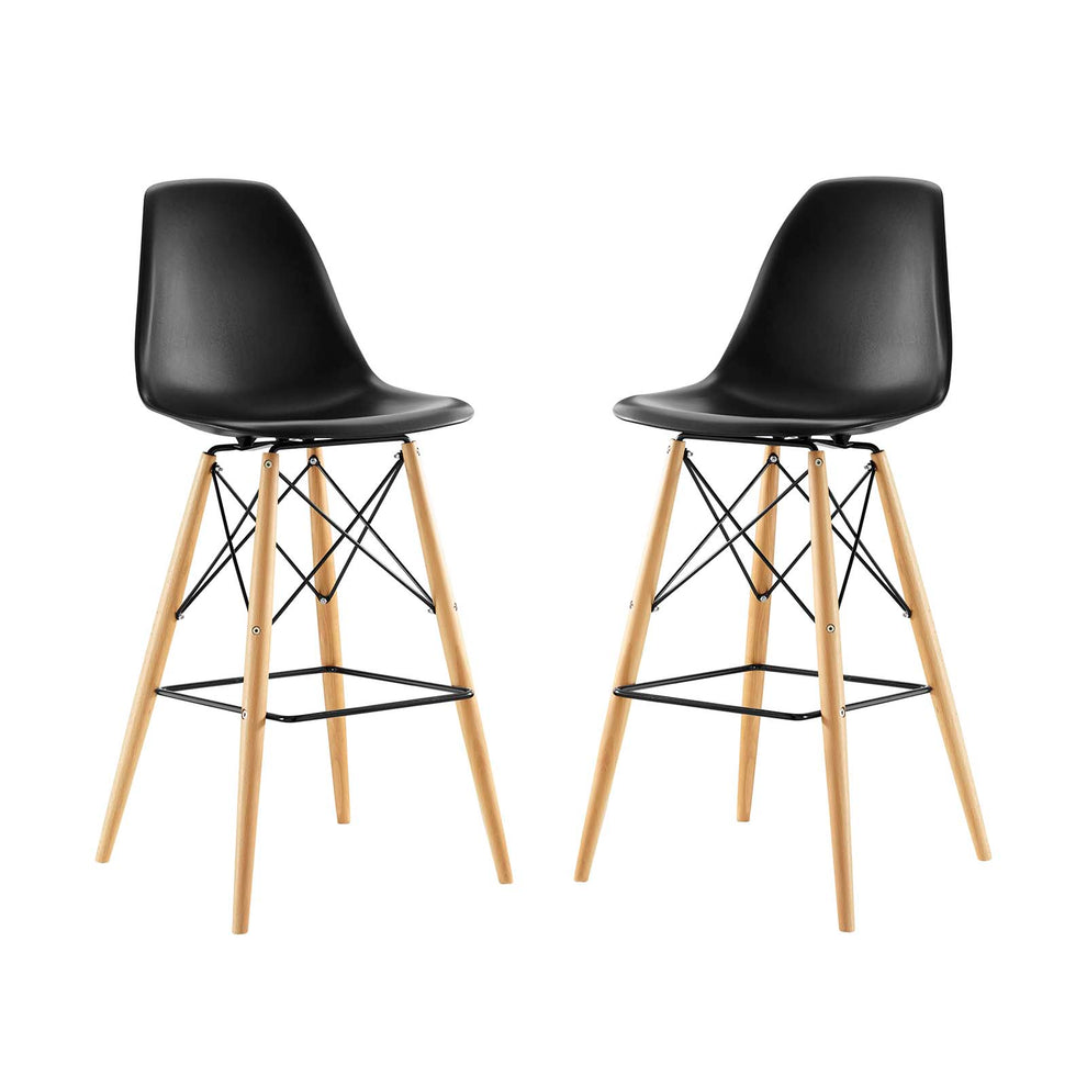 Modway Pyramid Dining Side Bar Stool - Set of 2 - EEI-2422 | Bar Stools | Modishstore - 5