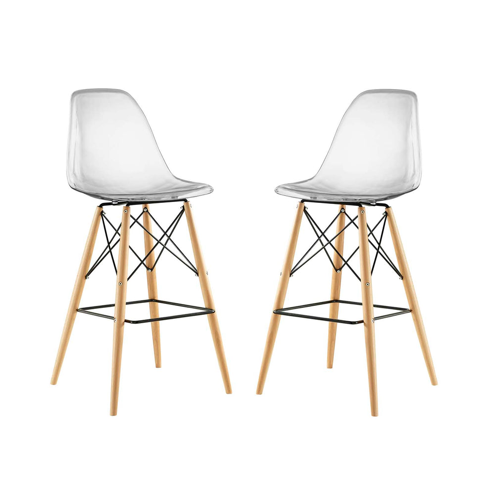 Modway Pyramid Dining Side Bar Stool - Set of 2 - EEI-2422 | Bar Stools | Modishstore - 8
