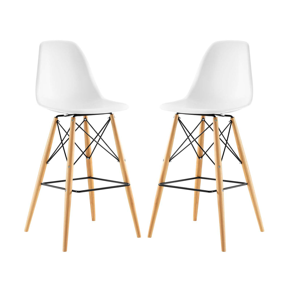 Modway Pyramid Dining Side Bar Stool - Set of 2 - EEI-2422 | Bar Stools | Modishstore - 3