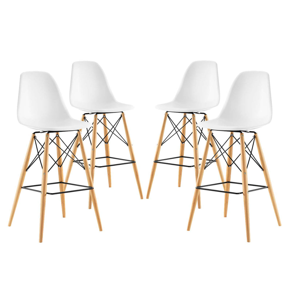 Modway Pyramid Dining Side Bar Stool - Set of 4 - EEI-2423 | Bar Stools | Modishstore - 1
