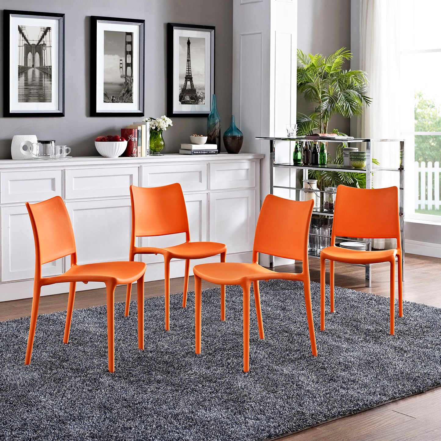 Modway Hipster Dining Side Chair - Set of 4 | Dining Chairs | Modishstore-11
