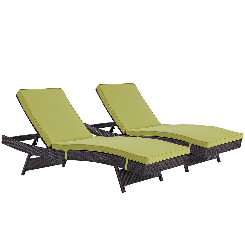 Modway Convene Chaise Outdoor Patio - Set of 2 - EEI-2428 | Outdoor Recliners & Lounge Chairs | Modishstore - 4
