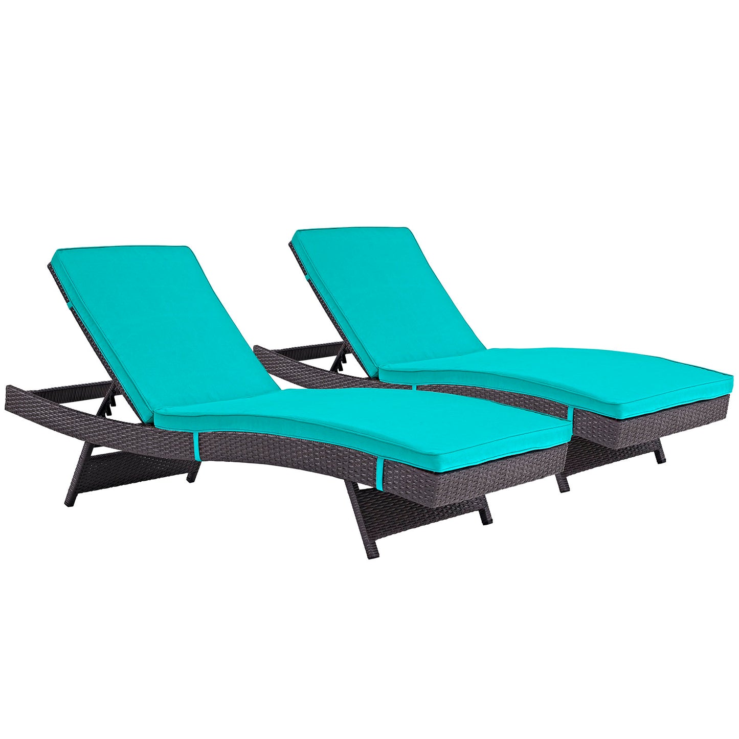 Modway Convene Chaise Outdoor Patio - Set of 2 | Outdoor Recliners & Lounge Chairs | Modishstore-18