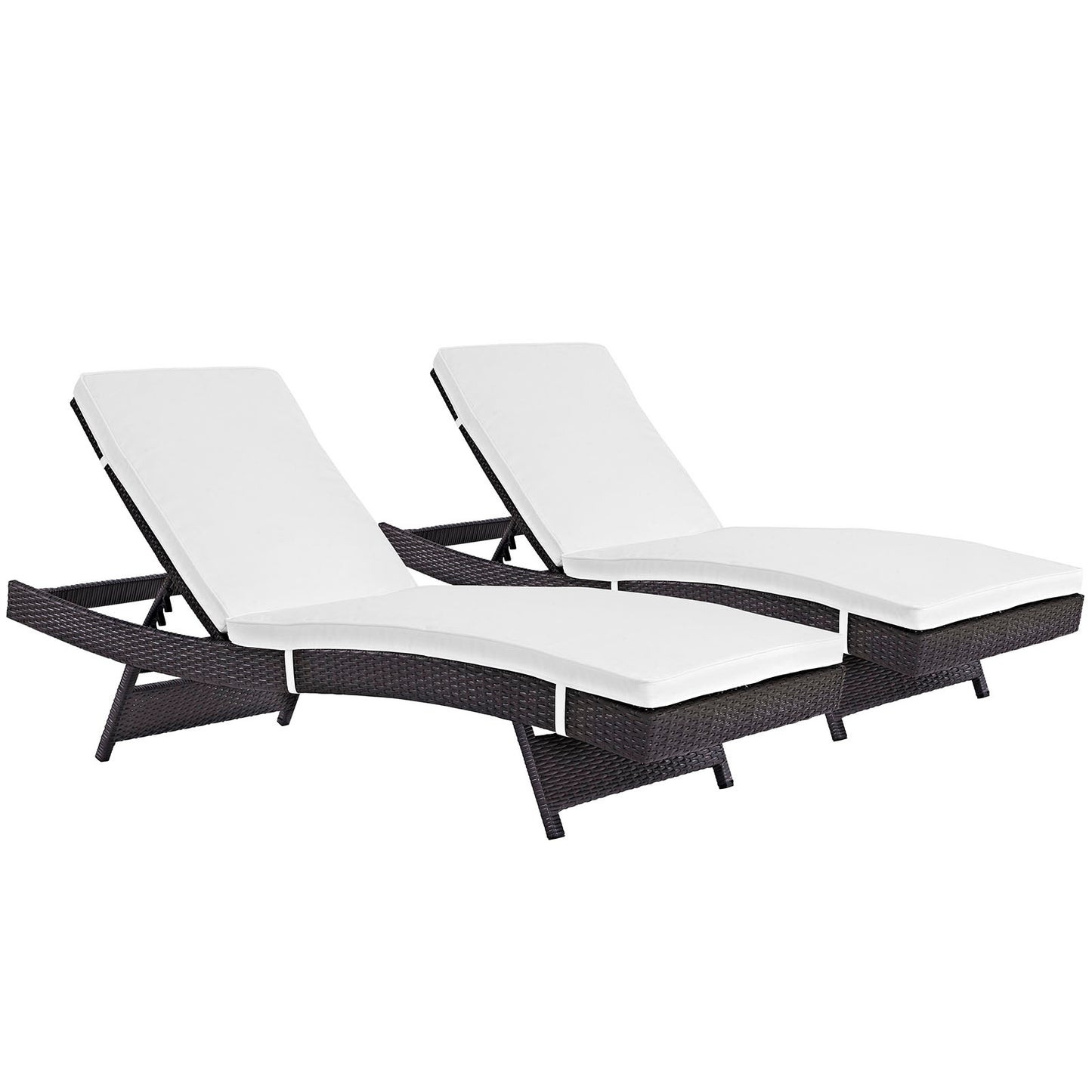 Modway Convene Chaise Outdoor Patio - Set of 2 | Outdoor Recliners & Lounge Chairs | Modishstore-17