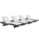 Modway Convene Chaise Outdoor Patio - Set of 4 | Outdoor Recliners & Lounge Chairs | Modishstore-17