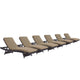 Modway Convene Chaise Outdoor Patio - Set of 6 | Outdoor Recliners & Lounge Chairs | Modishstore-21