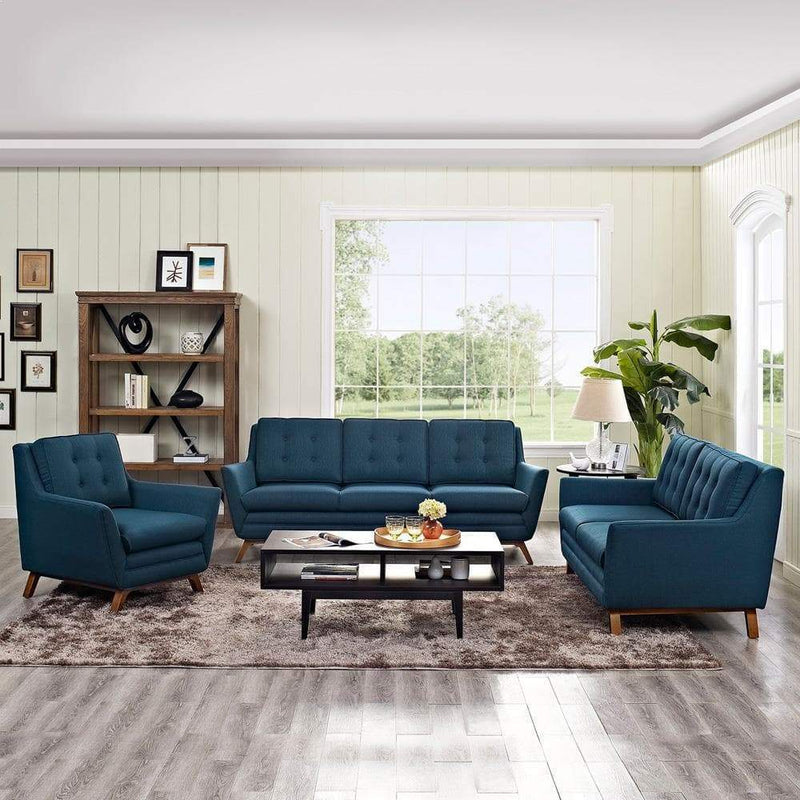 Modway Beguile Living Room Set Upholstered Fabric - Set of 3 - EEI-2431 | Sofa Set | Modishstore - 1