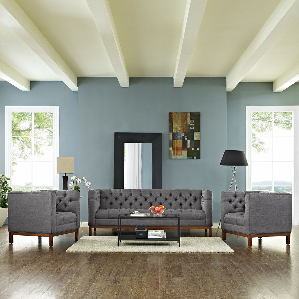 Panache Living Room Set Upholstered Fabric Set of 3 By Modway - EEI-2435 | Sofa Set | Modishstore - 1