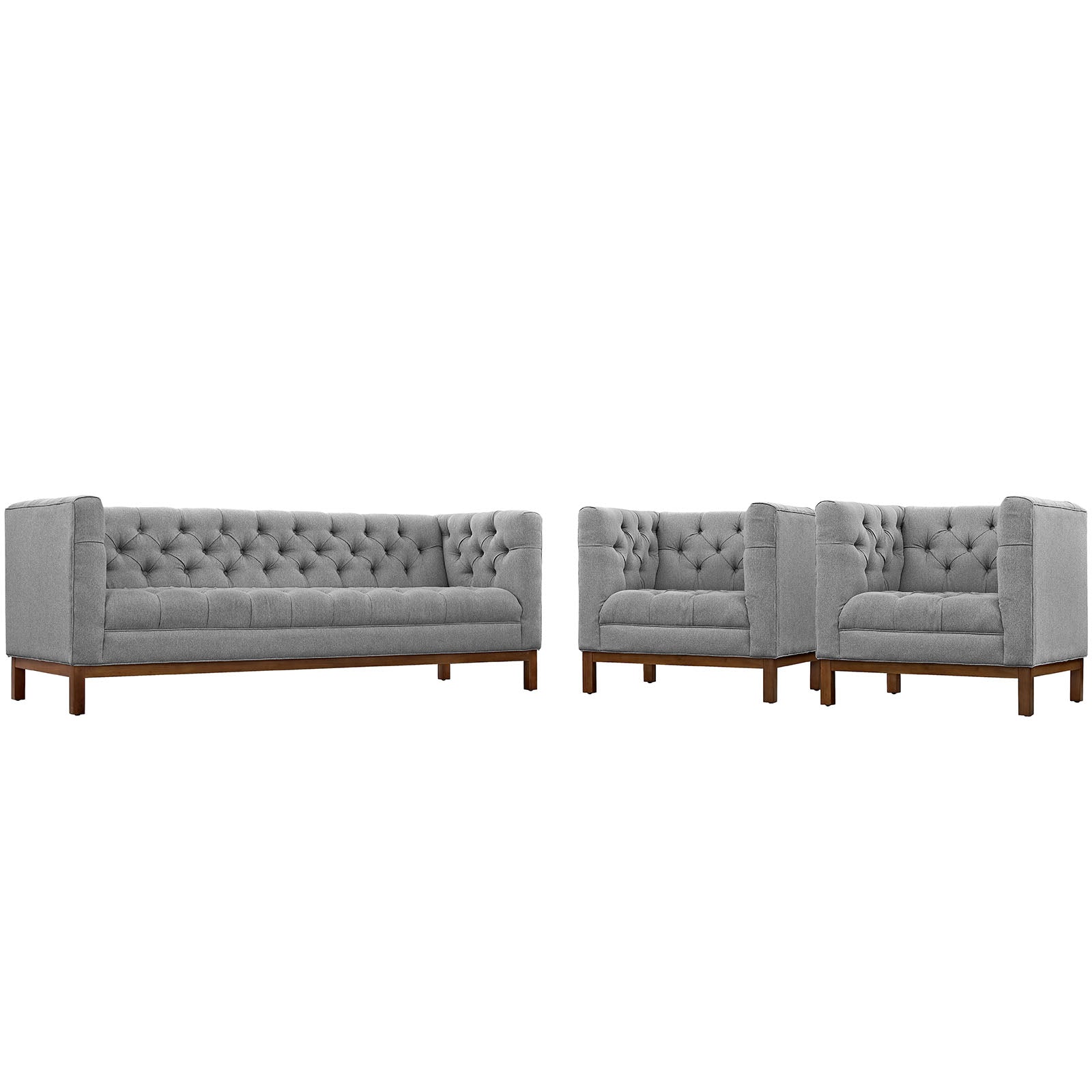 Panache Living Room Set Upholstered Fabric Set of 3 By Modway - EEI-2435 | Sofa Set | Modishstore - 8