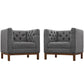 Panache Living Room Set Upholstered Fabric Set of 2 By Modway - EEI-2436 | Sofa Set | Modishstore - 2