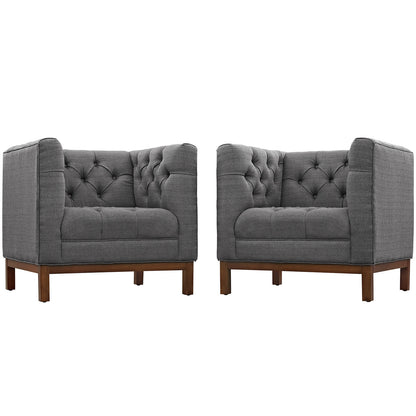 Panache Living Room Set Upholstered Fabric Set of 2 By Modway - EEI-2436 | Sofa Set | Modishstore - 2