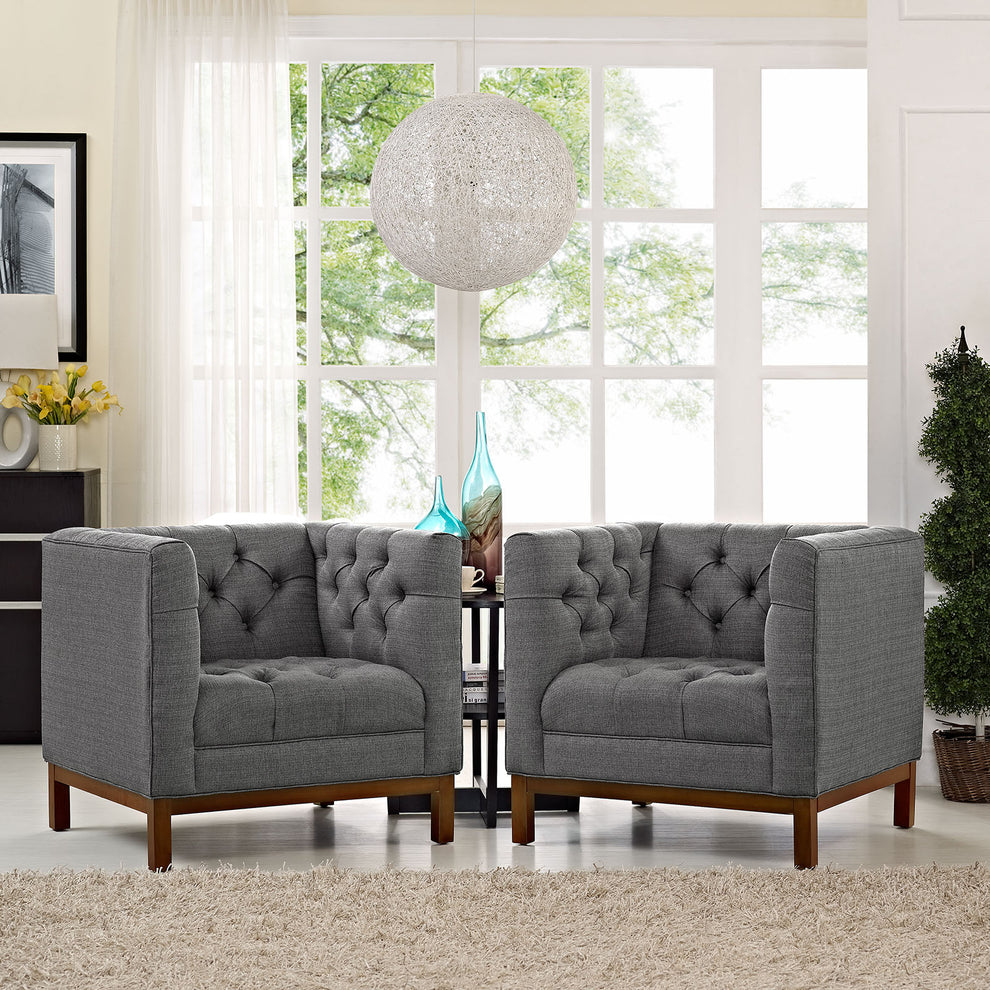 Panache Living Room Set Upholstered Fabric Set of 2 By Modway - EEI-2436 | Sofa Set | Modishstore - 1