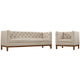 Panache Living Room Set Upholstered Fabric Set of 2 By Modway - EEI-2437 | Sofa Set | Modishstore - 2