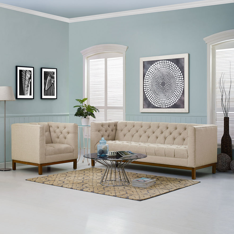 Panache Living Room Set Upholstered Fabric Set of 2 By Modway - EEI-2437 | Sofa Set | Modishstore - 1